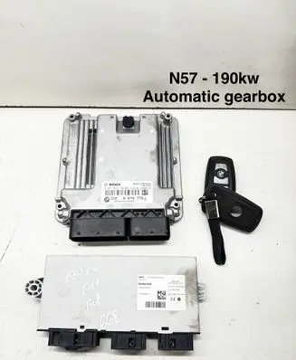 BMW 5 F10 F11 Engine ECU kit and lock set 0281019729 8573773 030093906