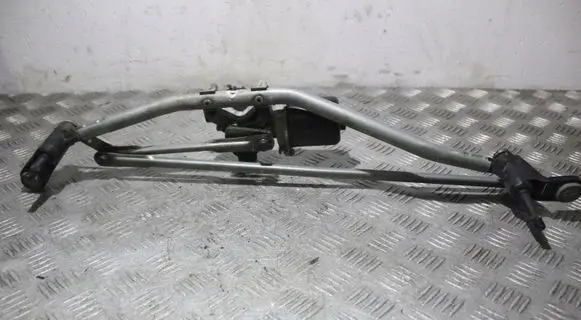Front wiper linkage and motor