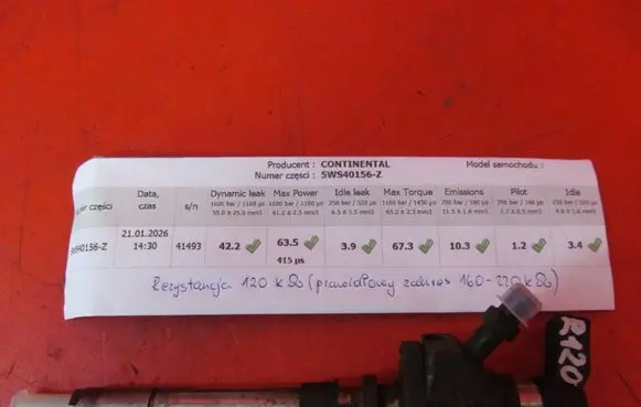 Ford Galaxy Fuel injector 9657144580 5WS401562