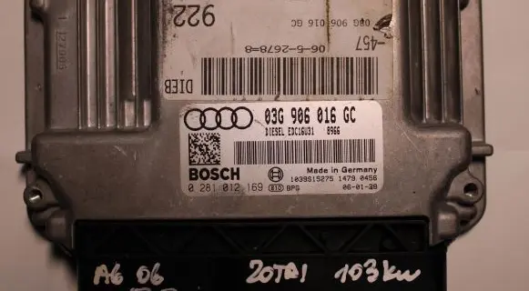 Audi A6 S6 C6 4F Engine control unit/module 03G906016GC 0281012169 1039S15275