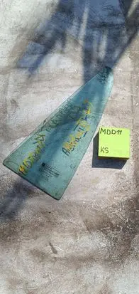 Opel Astra G Rear door window glass 1212123