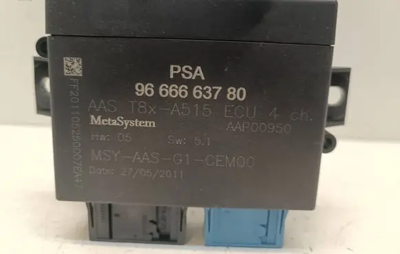 Peugeot 3008 I Parking PDC control unit/module 9666663780 AAP00950