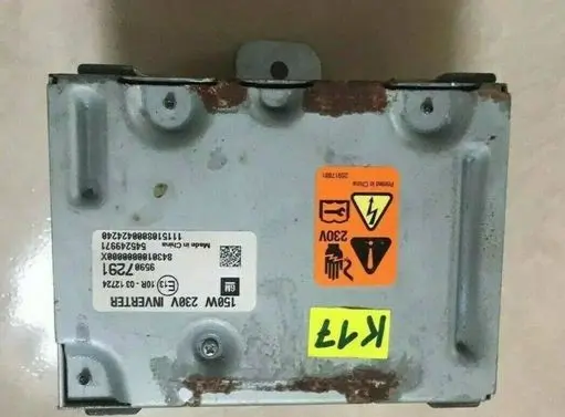 Opel Mokka Voltage converter inverter 95907291