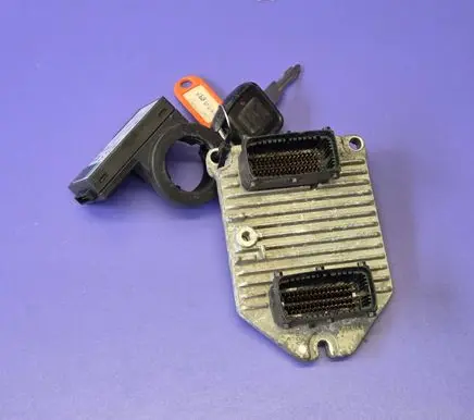 Opel Zafira A Engine ECU kit and lock set 09158726 5WK9157