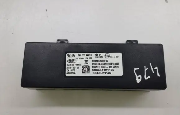Peugeot 508 Bluetooth control unit module 9801862580 503551121107