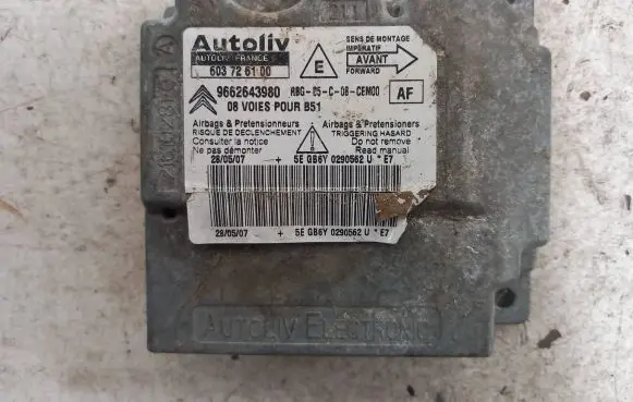Citroen C4 I Airbag control unit/module 9662643980