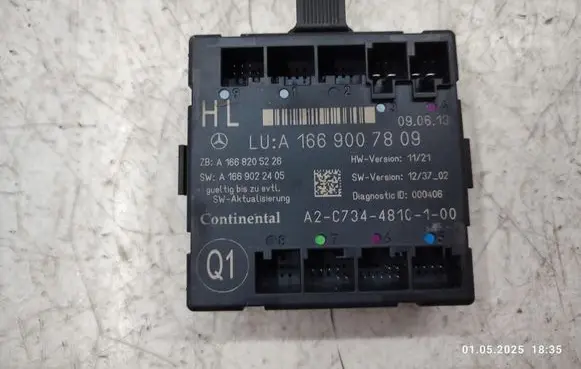 Mercedes-Benz ML W166 Door control unit/module A1669007809