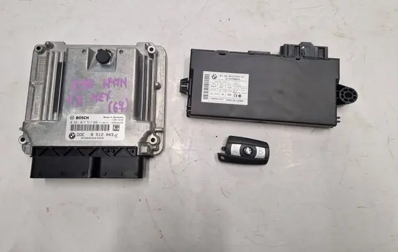 BMW 3 E90 E91 Engine ECU kit and lock set 8512043 0281017517