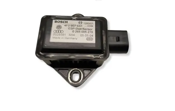 Audi A6 S6 C6 4F ESP acceleration yaw rate sensor 4F0907637 0265005278 0028581