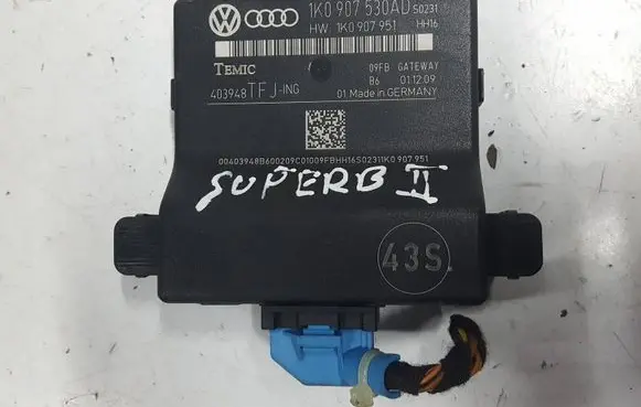 Skoda Superb B6 (3T) Gateway control module 1K0907530ADXAUTOPX 1K0907530AD 1K0907951
