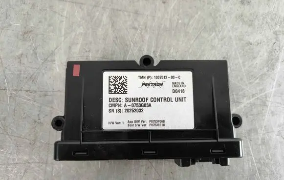 Tesla Model S Sunroof control unit/module 100751200C