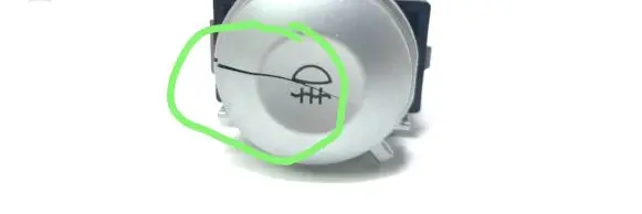 Fog light switch