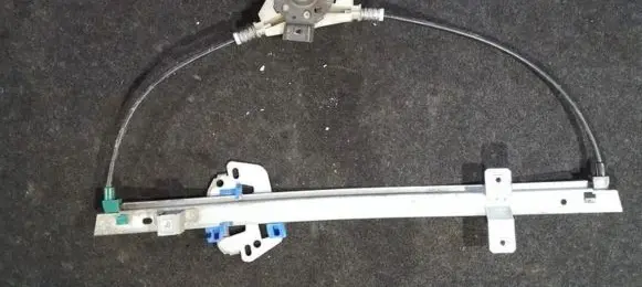 Sliding door window regulator with motor