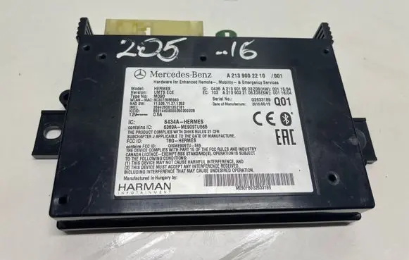 Mercedes-Benz C W205 Other control units/modules A2139002210