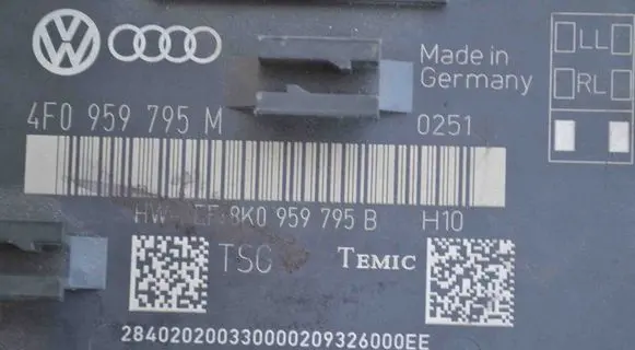 Audi A6 S6 C6 4F Other devices 4F0959795M