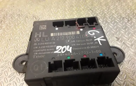 Mercedes-Benz C W204 Door control unit/module 2129004106 A2129004106