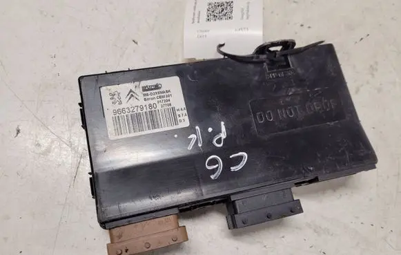 Citroen C6 Seat control module 9663279180