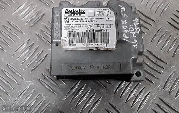 Peugeot 407 Airbag control unit/module 9655880780