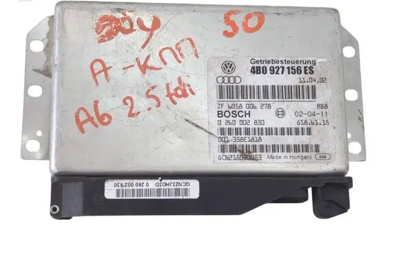 Audi A6 S6 C5 4B Gearbox control unit/module 4B0927156ES 0260002830 001358E1818