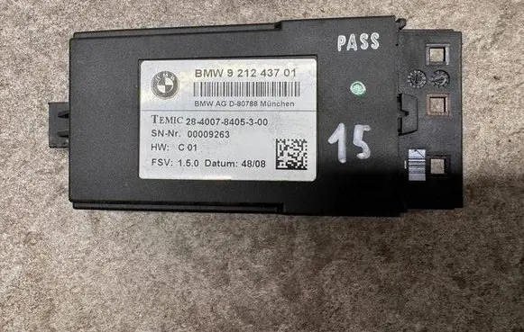 BMW 5 F10 F11 Seat heating relay 9212437
