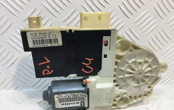 Citroen C4 I Front door window regulator motor 9647441580