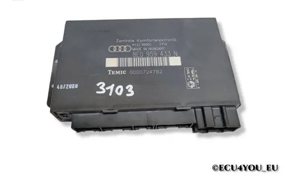 Audi A4 S4 B6 8E 8H Comfort/convenience module 8E0959433N 00007247B2