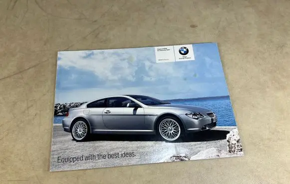 BMW 6 E63 E64 Owners service history hand book 