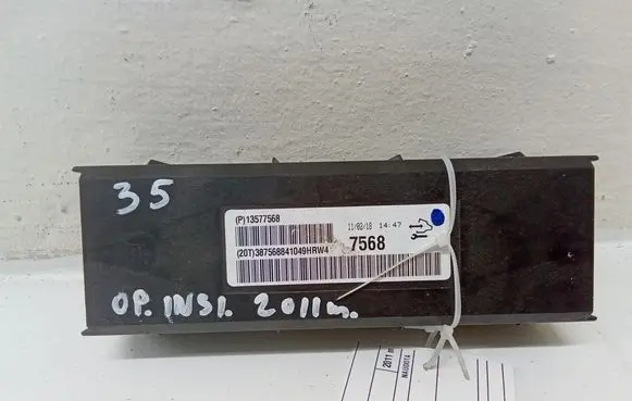 Opel Insignia A Air conditioning/heating control unit 13577568