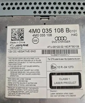 Audi A6 Allroad C7 CD/DVD changer 4M0035108B 4M0035108