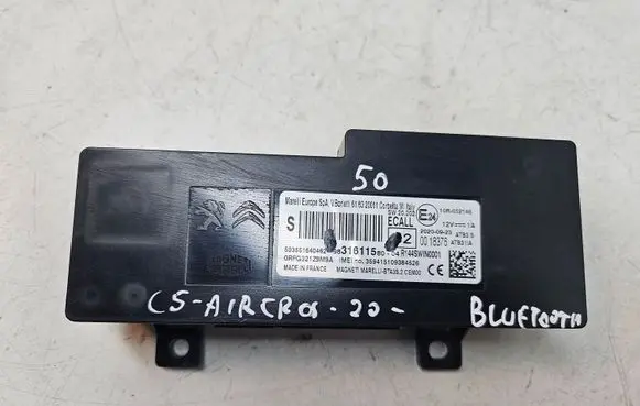 Citroen C5 Aircross Bluetooth control unit module 9831611580