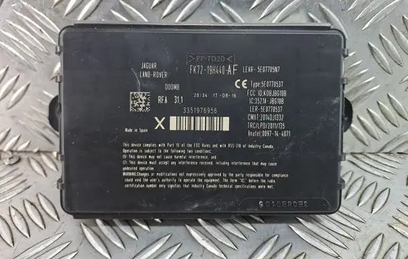 Jaguar XE Keyless (KESSY) go control unit/module FK7219H440AF