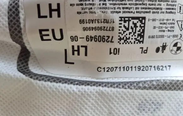 BMW i3 Seat airbag 7290949-06