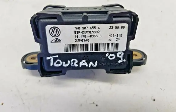 Volkswagen Touran I ESP acceleration yaw rate sensor 7H0907655A nr2271