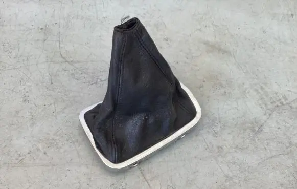 Gear lever shifter trim leather/knob