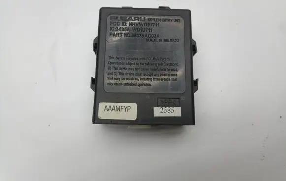 Subaru B9 Tribeca Door central lock control unit/module 88035AG03A