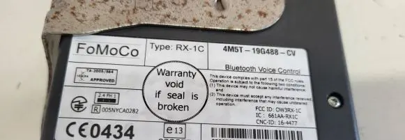 Ford Focus C-MAX Bluetooth control unit module 4M5T19G488 033855 TA2005564