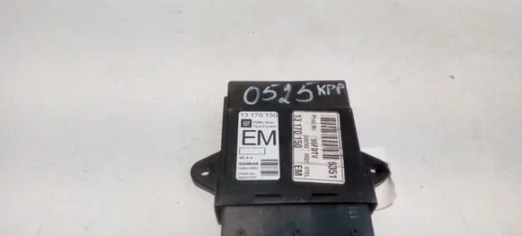 Opel Vectra C Door central lock control unit/module 13170150 13170150EM 5WK46002