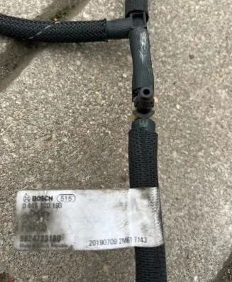 Peugeot 3008 II Fuel return line/hose 9824723180 20190709 0445150193
