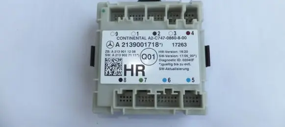 Mercedes-Benz E W213 Door control unit/module A2139001718 2139001718