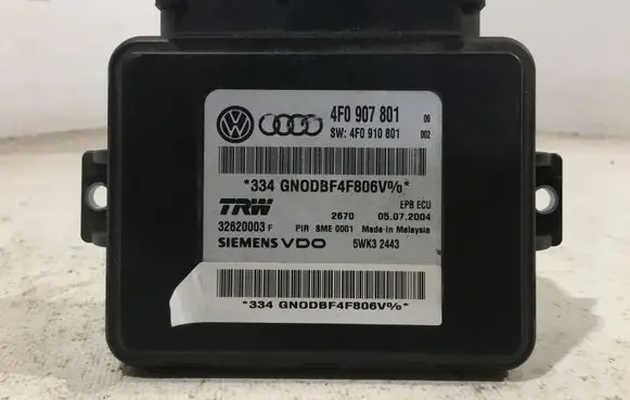 Audi A6 S6 C6 4F Hand brake control module 4F0907801 4F0910801 5WK32443