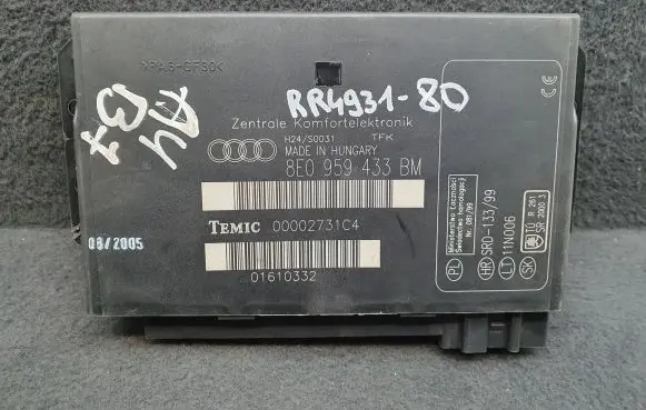 Audi A4 S4 B7 8E 8H Comfort/convenience module 8E0959433BM