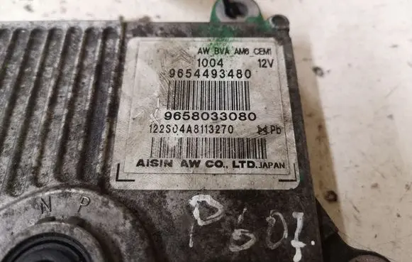 Peugeot 607 Gearbox control unit/module 9654493480 9658033080