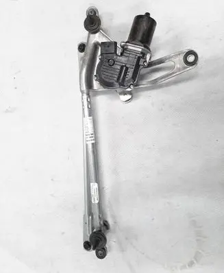 Front wiper linkage and motor