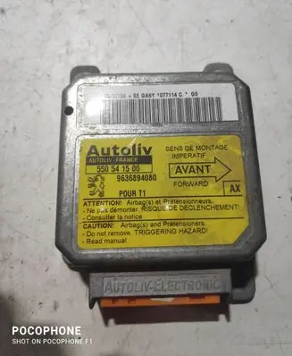 Peugeot 206 Airbag control unit/module 9636894080