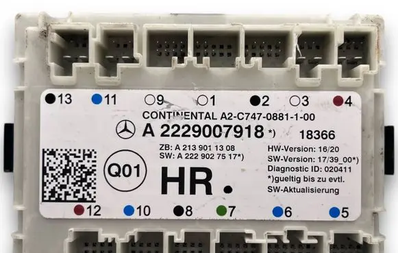 Mercedes-Benz S W222 Central body control module S3338 A2229007918