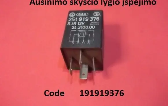 Volkswagen II LT Other relay 191919376