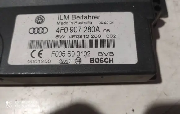 Audi A6 S6 C6 4F Other control units/modules 4F0907280A 4F0910280