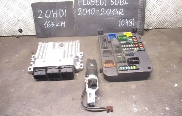 Peugeot 508 Engine ECU kit and lock set 9666912580