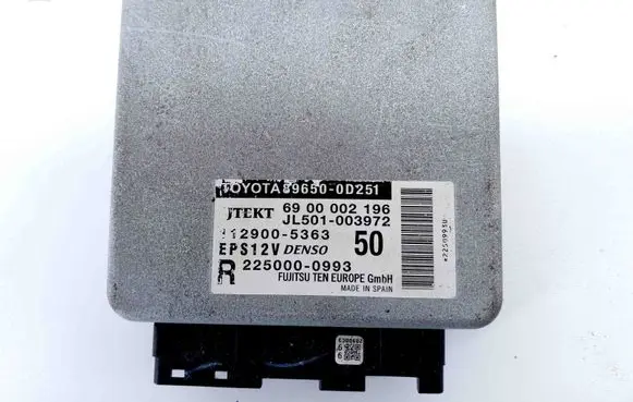 Toyota Yaris Power steering control unit/module JL501003972 1129005363