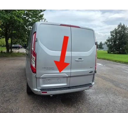 Ford Transit Custom Number plate light BK2113555 BK2113555CFZJAC 320F105888